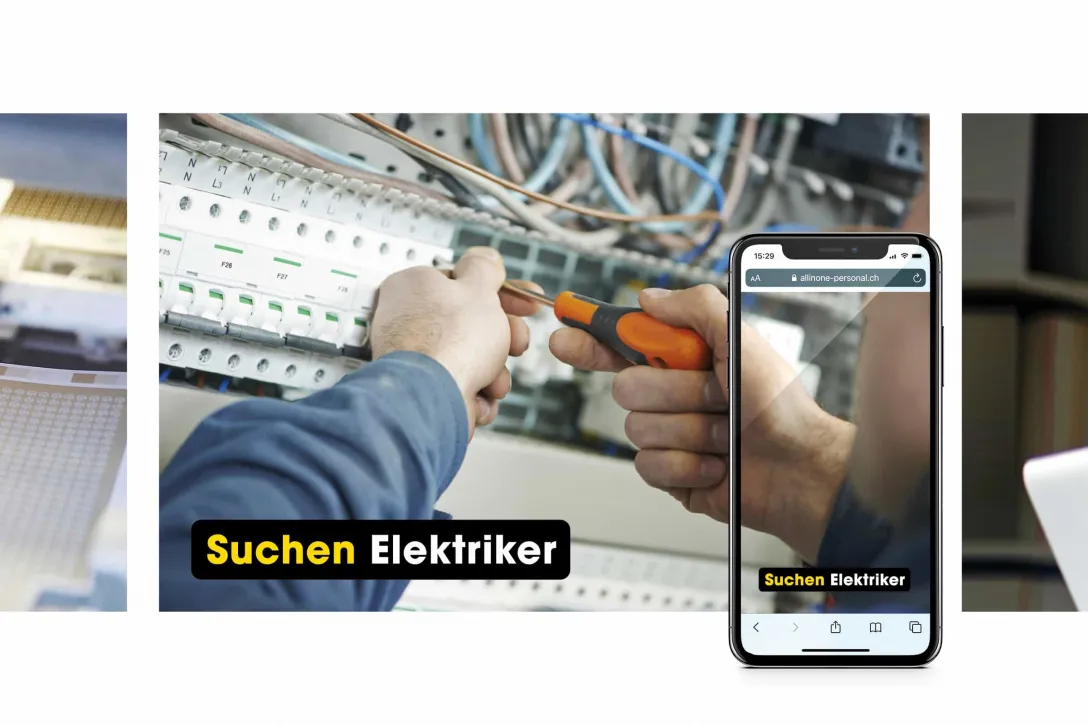 Visual-Konzept, hart umkämpfter Personalmarkt, Social-Media Posts