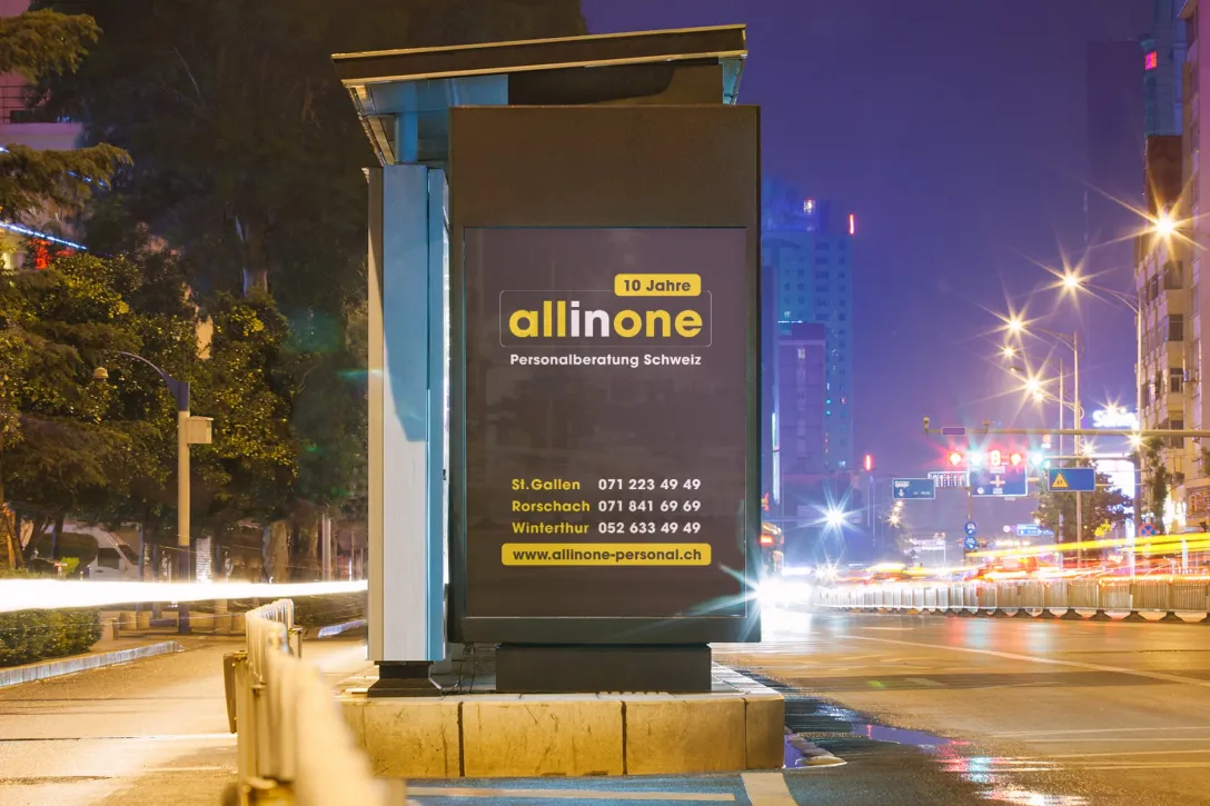 Plakatwerbung, Werbereklame, Personalberatung Schweiz
