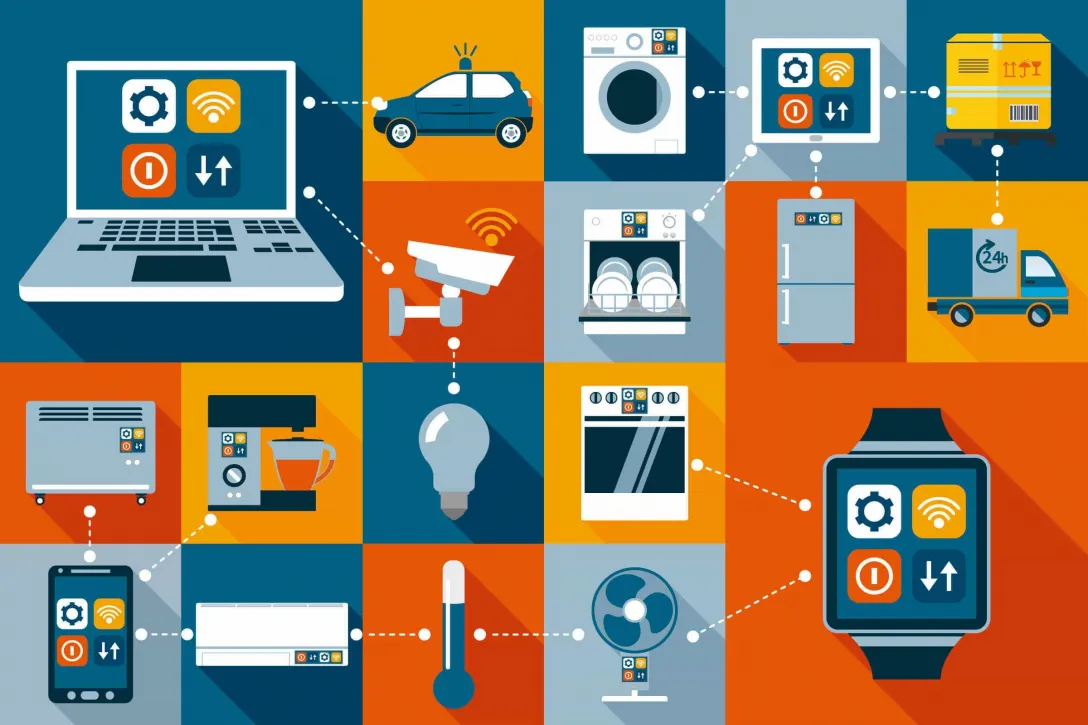 Illustration, Grid, Internet of Things, Chancen und Möglichkeiten