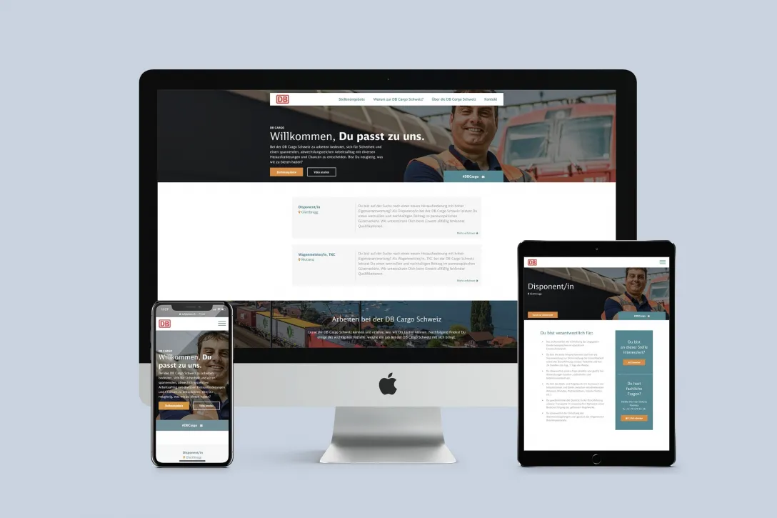 Zentraler Knotenpunkt der Rekrutierung, Stellenportal, Responsive