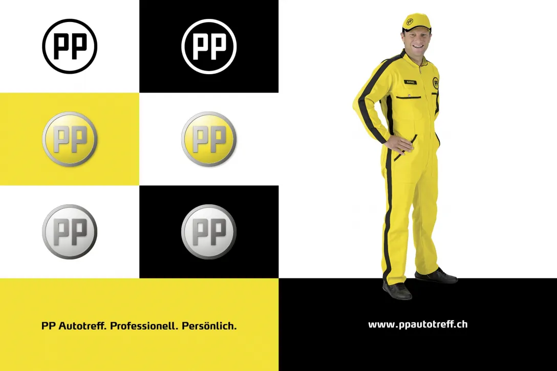 Farbgebung, Logo-Varianten, Slogan, Overall