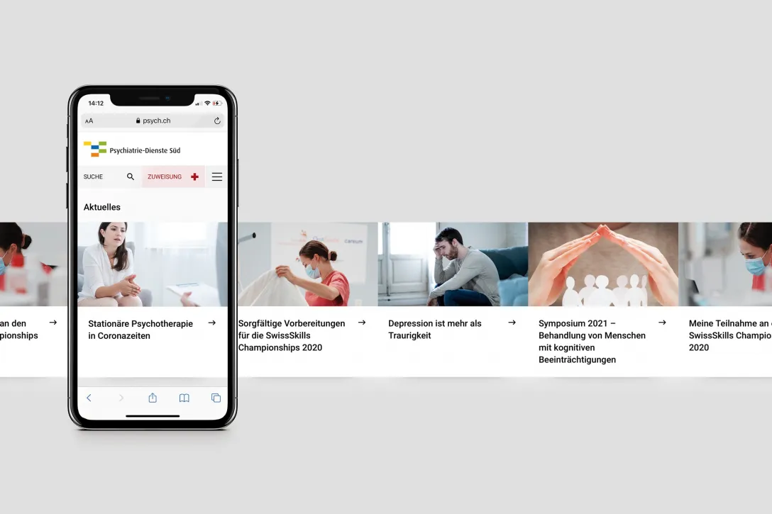 Mobile First als Ausgangspunkt, News-Slider
