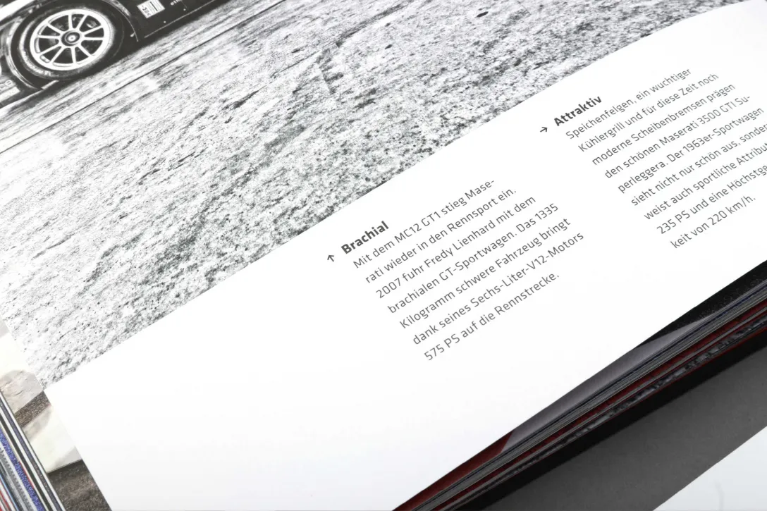 Infos, Brachial, attraktiv, private Auto-Sammlung, Typografie, Text