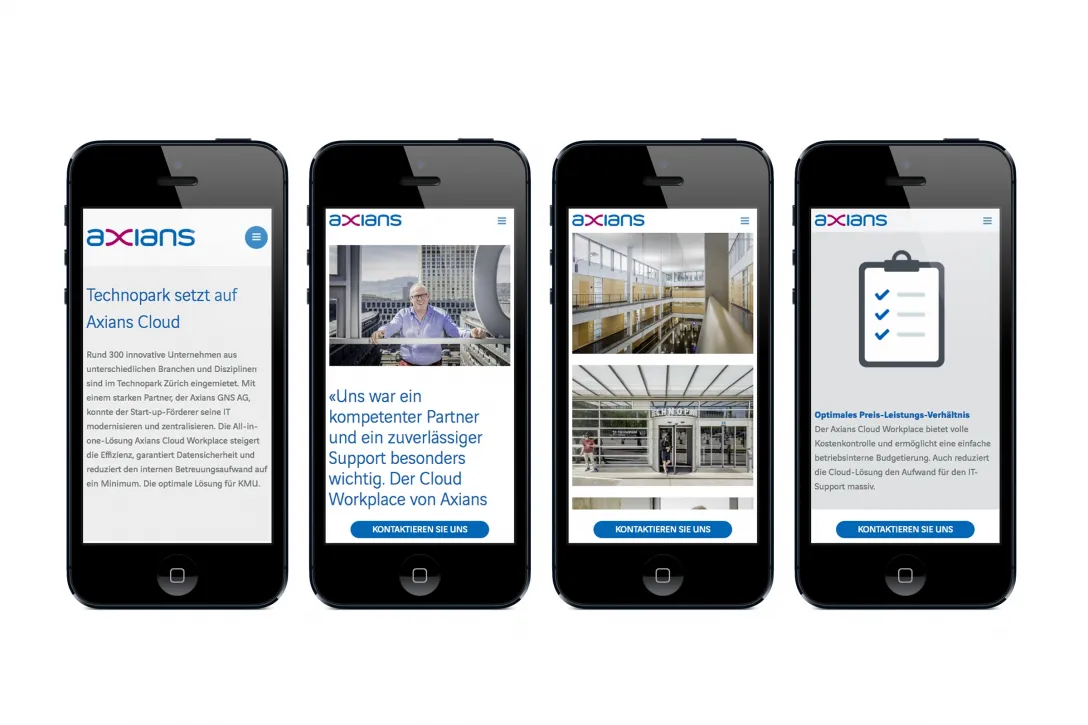 Seite, CMS, WordPress, Backend, iPhone, Mobile First, Homepage, Content-Module, Logik