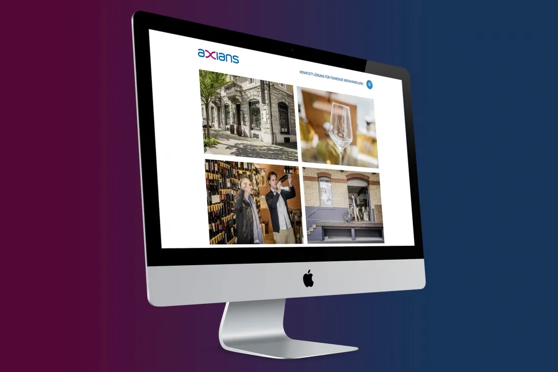 Seitenaufbau, Autor, Raster, Axians Cloud, Microsite, schlanke Website, flache Navigationstiefe