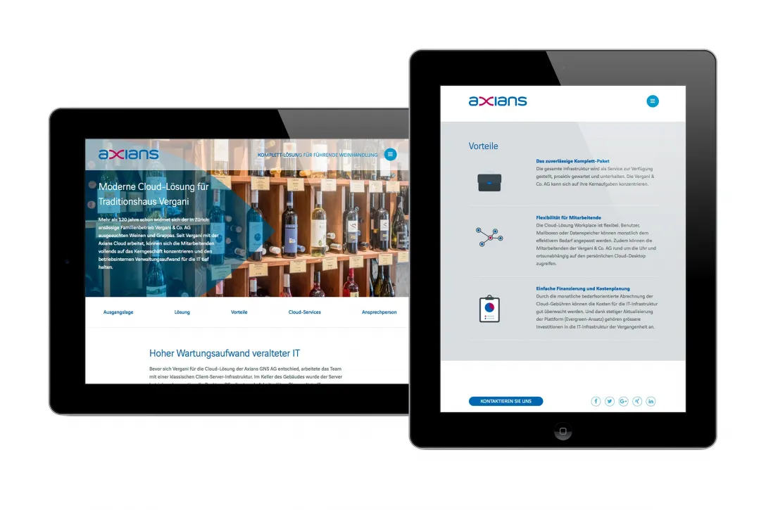 Vinci-Gruppe, Dienstleistungs-Unternehmen Etavis, Axians GNS AG, Cloud-Lösung, IT-Bereich, Speichern von Daten
