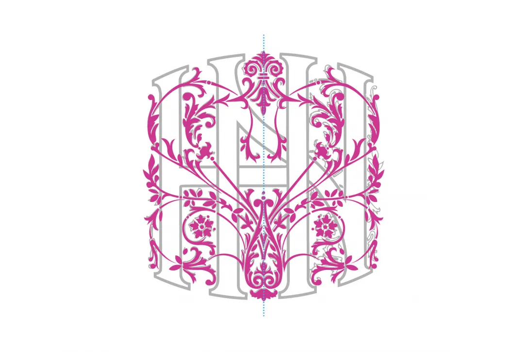Neue Zeichnung der Ornamente, Minimalgrössen, Lineare Designelemente, Flächige Formen