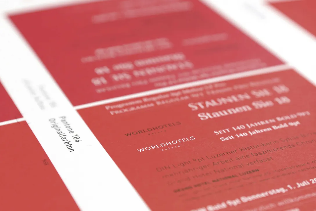 Andruckbogen, Pantone Farben, Druckbogen, Kontrast, Typografie, aufeinander abgestimmt