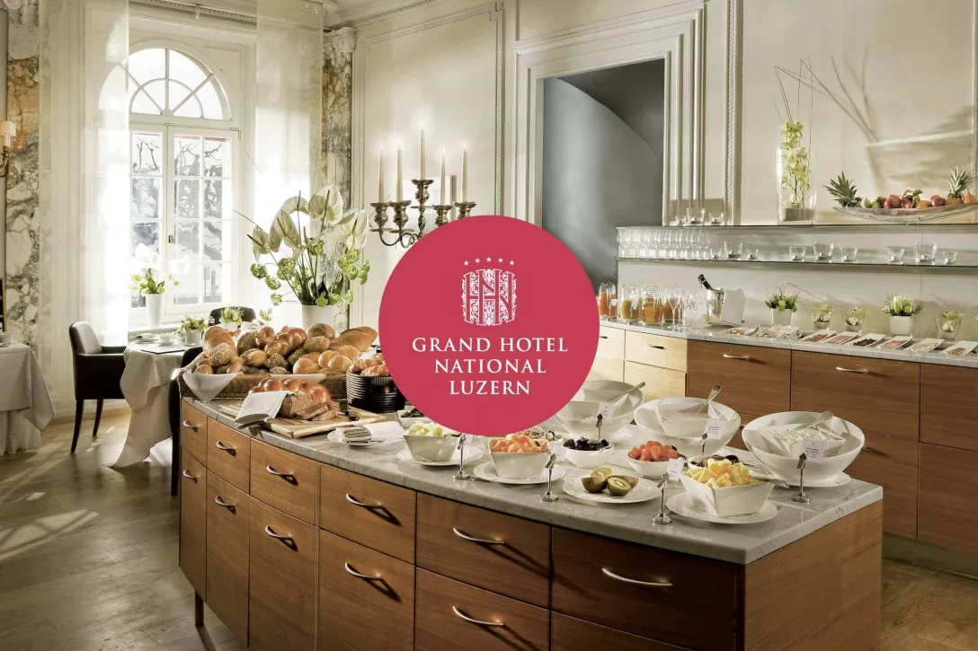 Gestaltung der einzelnen Themen für die Gutscheine, Brunch im Grand Hotel National