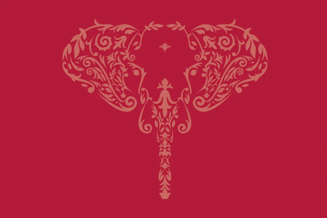 Ornamente neu zusammengesetzt, Elefanten Marula, Verzauberung, Weihnachtsgeschichte