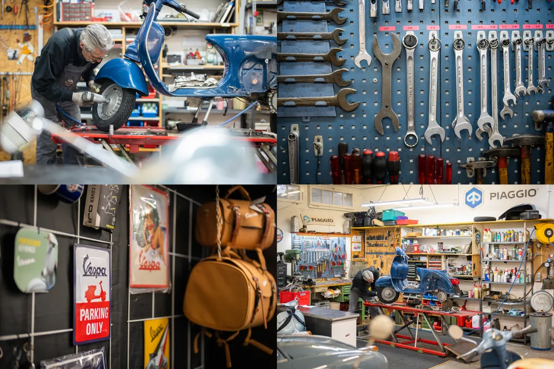 Foto-Galerie, Werkzeug, Zubehör, Vespa, Werkstatt, Reparatur, Ersatzteile