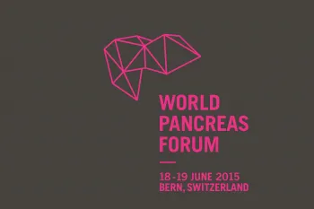 Farbvariante des Markenauftritts des World Pancreas Forum