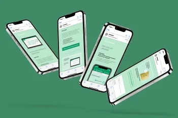 Legacy Notes, iPhone, Mockup, Newsletter, E-Mail Automation, Update, Grün, Smartphone, Applikation